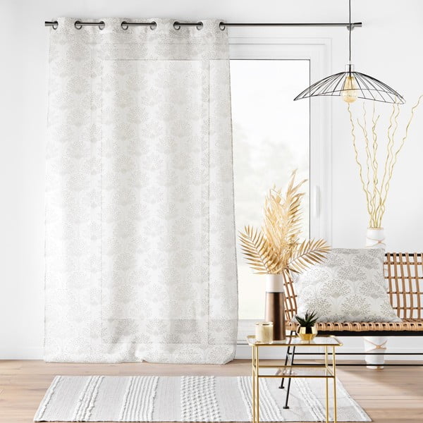 Balts/bēšs dienas aizkars 140x280 cm Majestia – douceur d'intérieur-image-4