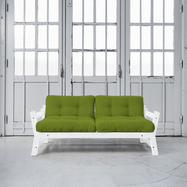 Dīvāns gulta Karup Step White/Lime-image-1
