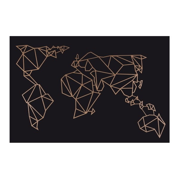 Metāla sienas dekors vara krāsā Homemania Decor World-image-2