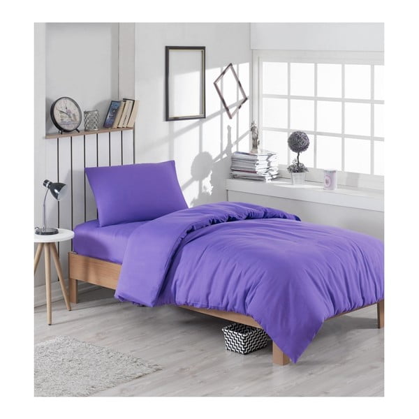 Violeta vienvietīga gultasveļa ar kokvilnas maisījumu Paint, 140 x 200 cm