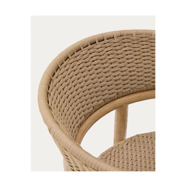 Dabīga toņa masīvkoka dārza krēsls Arinella – Kave Home-image-4