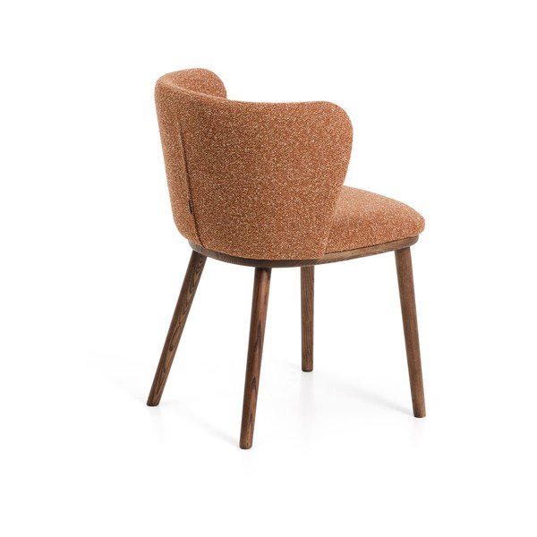 Terakotas oranžs polsterēts ēdamistabas krēsls Ciselia – Kave Home-image-4