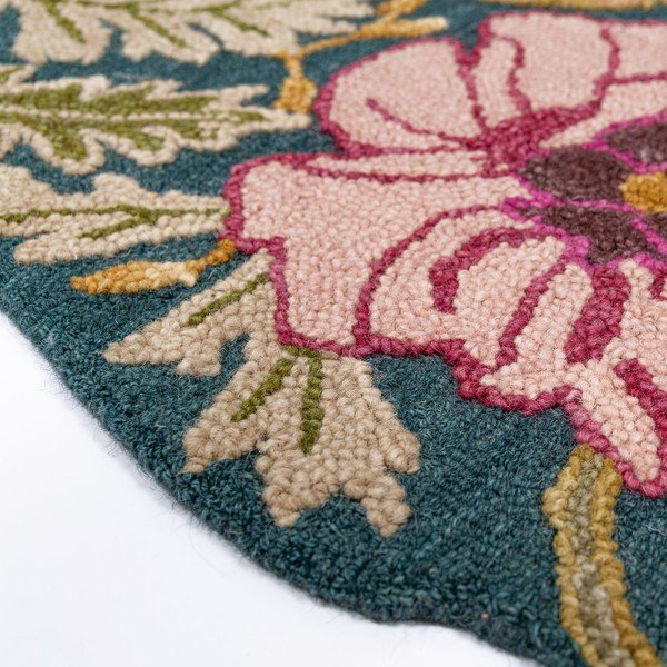 Ar rokām darināts vilnas paklājs 200x290 cm Daphne Shaped Floral – Flair Rugs-image-3