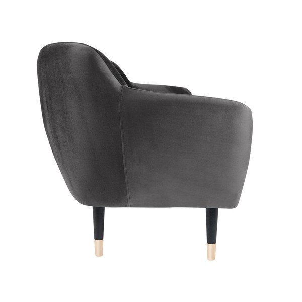 Pelēks dīvāns ar melnām kājām Mazzini Sofas Benito, 188 cm-image-3