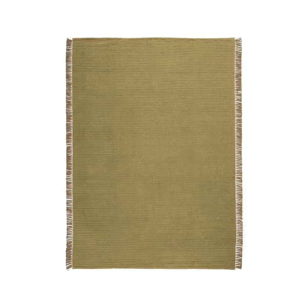 Zaļš ar rokām darināts paklājs no kokvilnas maisījuma 200x300 cm Channa – Jotex