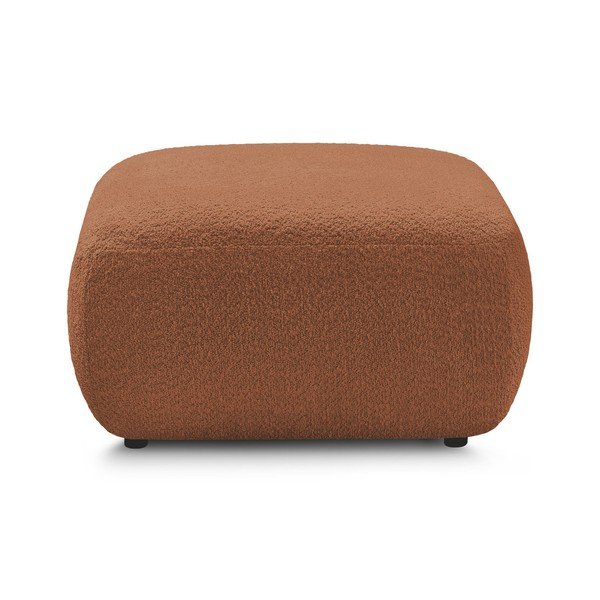 Oranžs kāju soliņš no buklē auduma Montaigne – Bobochic Paris