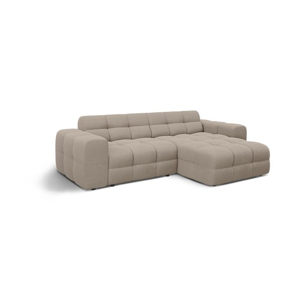 Brūns stūra dīvāns (ar labo stūri/ar zvilni) Kendal – Micadoni -image-3