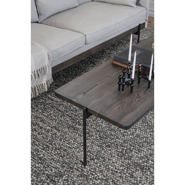 Brūns oškoka kafijas galdiņš 145 x 60 cm Shelton - Rowico-image-2