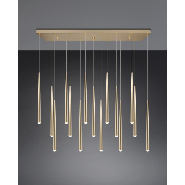 Zelta krāsas LED piekaramā lampa Cala – Trio Select-image-1