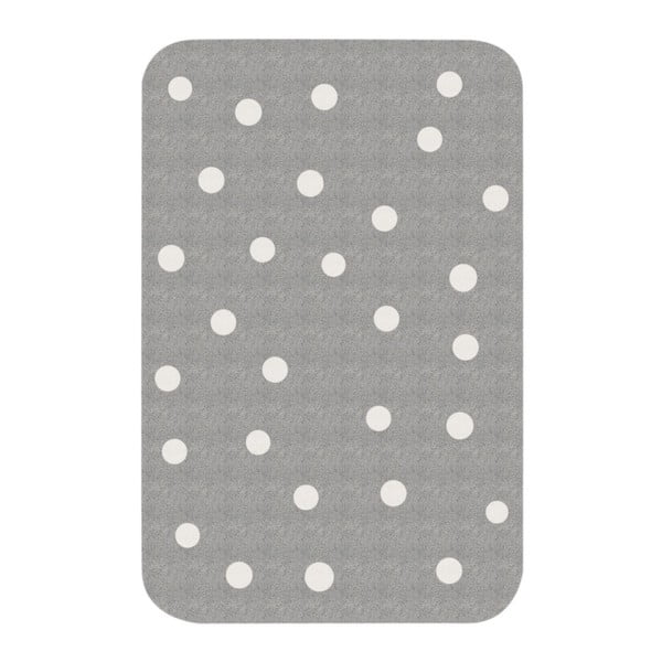 Bērnu pelēks paklājs Zala Living Dots, 67 x 120 cm