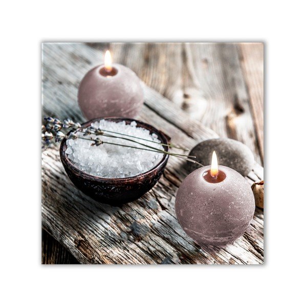 Image Styler Glasspik Spa & Zen Grey Wood, 30 x 30 cm