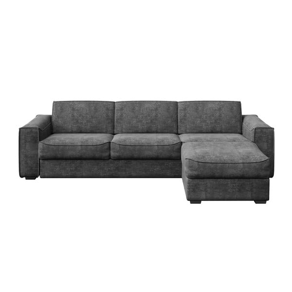 Tumši pelēks dīvāns ar maināmu sēdmoduli MESONICA Munro, 308 cm