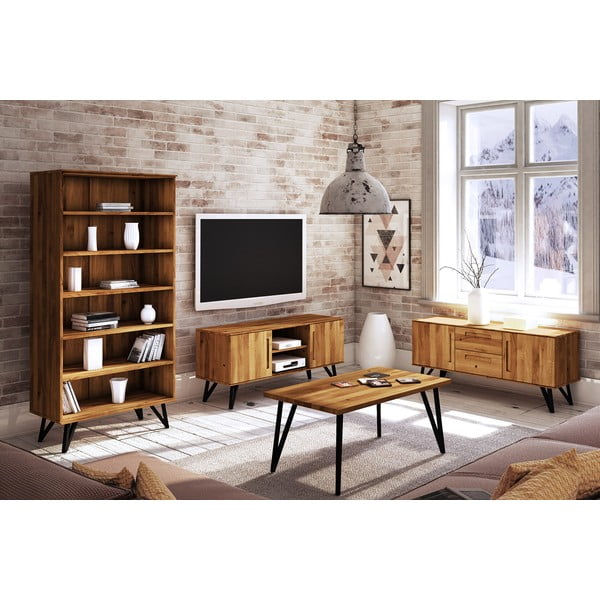 Ozolkoka grāmatplaukts 91x185 cm Golo – The Beds-image-4