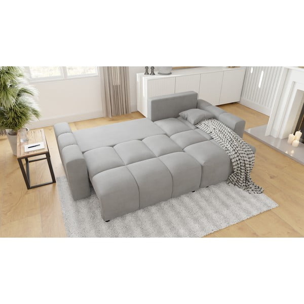 Gaiši pelēks stūra dīvāns (ar maināmu stūri) Luki – Ropez-image-1