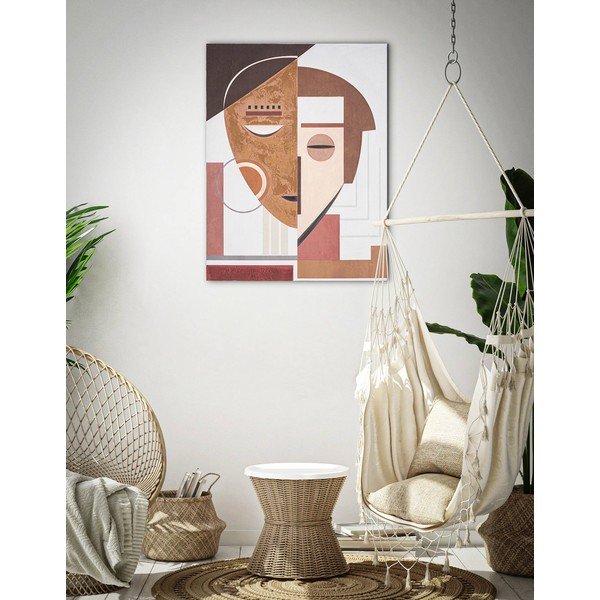 Ar rokām gleznota glezna Mauro Ferretti Ethic Face, 60 x 80 cm-image-1