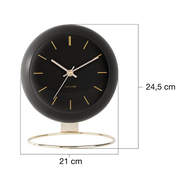 Galda pulkstenis ø 21 cm Globe – Karlsson-image-3
