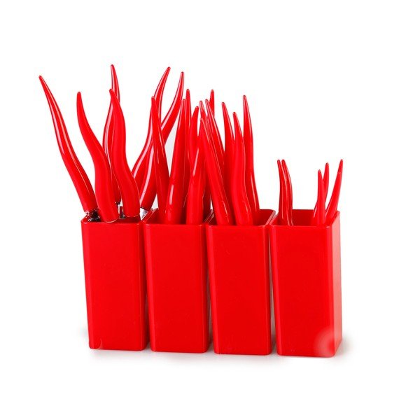 24 sarkanu galda piederumu komplekts ar statīvu Vialli Design Ama-image-1