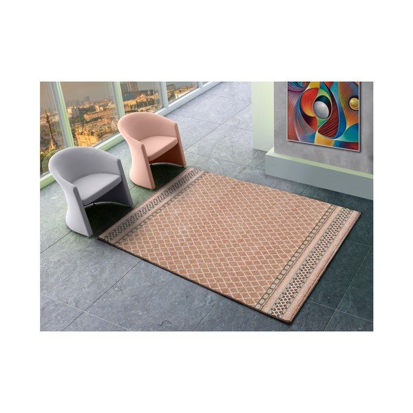 Rozā āra paklājs Universal Sofie Pink Marro, 160 x 230 cm-image-1