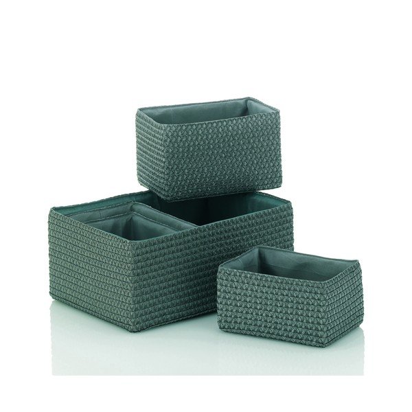 Pelēki vannas istabas organizatori Kela Basket, 22 x 16 x 14 cm