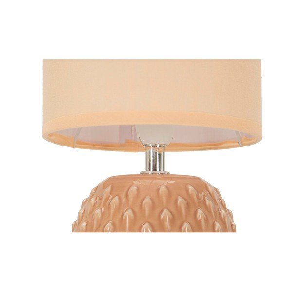 Persiku oranža keramikas galda lampa ar auduma abažūru (augstums 27 cm) Pontus – Mauro Ferretti-image-4