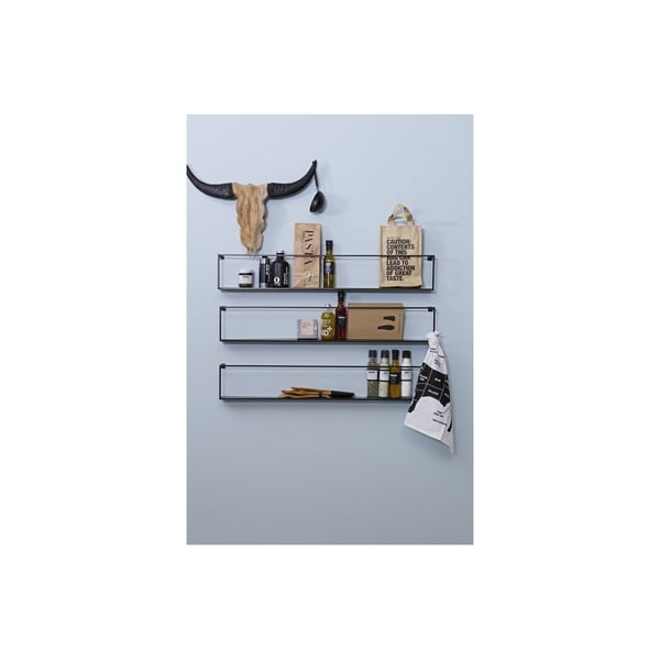 Melns sienas plaukts WOOOD Meert, garums 100 cm-image-3