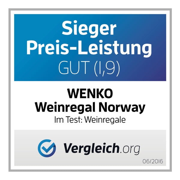 Vīna statīvs 12 vīna pudelēm Wenko Norway Walnut-image-1