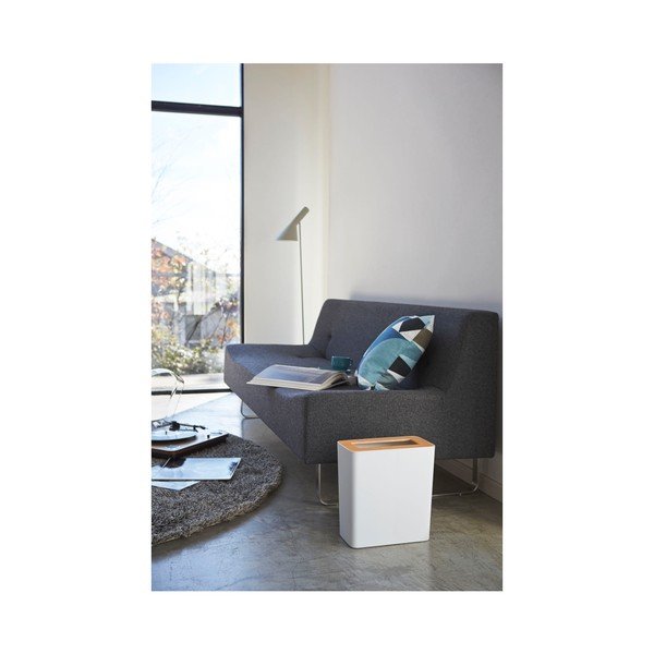 Balts atkritumu grozs YAMAZAKI Rin Square-image-1