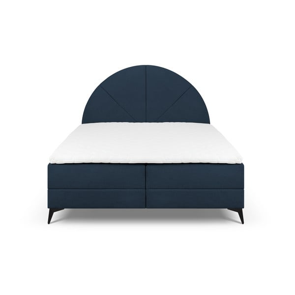 Tumši zila atsperu gulta ar uzglabāšanas vietu 180x200 cm Sunset – Cosmopolitan Design-image-2