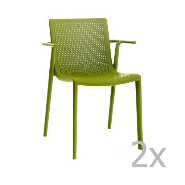 2 zaļo dārza krēslu komplekts Resol Beekat