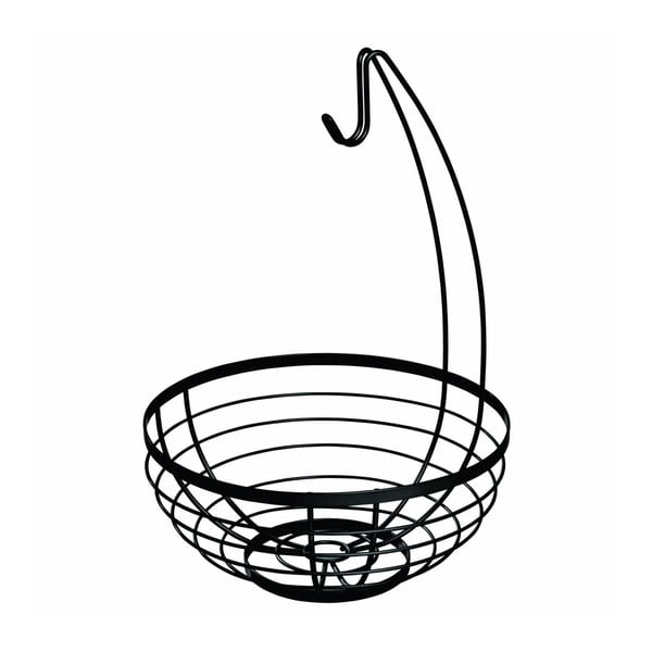 Melns augļu grozs ar āķi iDesign Austin, ø 27,31 cm-image-2