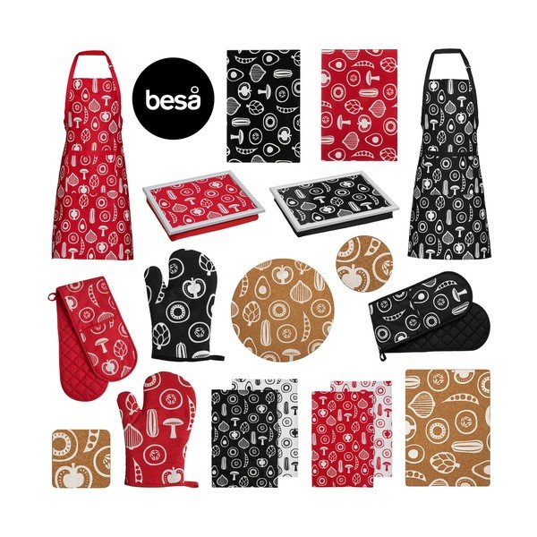 Kokvilnas trauku dvieļi (2 gab.) 40x60 cm Besa – Premier Housewares-image-2
