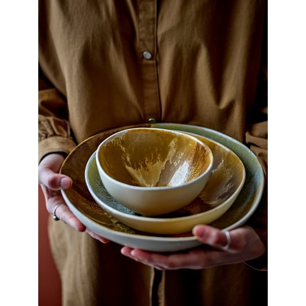 Krēmkrāsas akmensmasas bļodiņas (4 gab.) 625 ml Lacey – Bloomingville-image-4