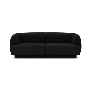 Melns samta dīvāns 184 cm Miley – Micadoni Home