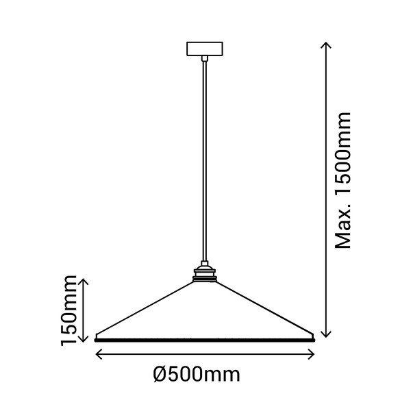 Sarkana griestu lampa SULION Elena, augstums 150 cm-image-4
