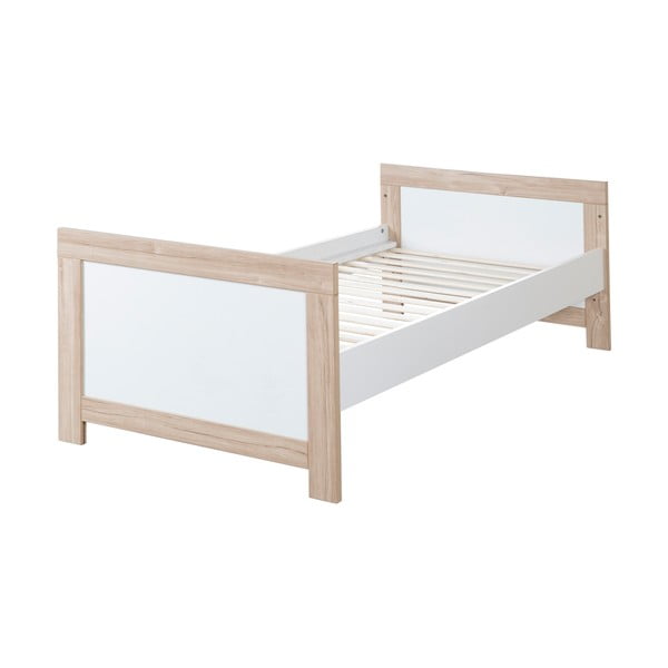 Balta/dabīga toņa bērnu gultiņa 70x140 cm Malo – Roba-image-4