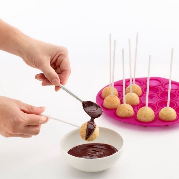 Silikona veidņu komplekts Cake Pop ar dekoratoru-image-1