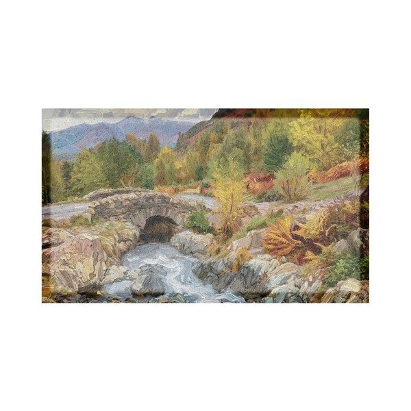 Pārstrādātas plastmasas kājslauķis 40x70 cm Autumn Nature Landscape  – Artsy Doormats