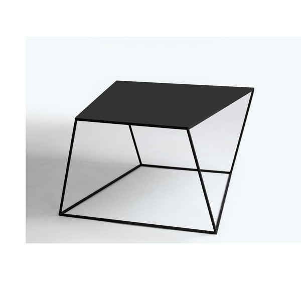 Melns kafijas galdiņš Custom Form Zak, 80 x 80 cm