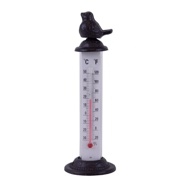 Čuguna termometrs ar putna motīvu Esschert Design, augstums 22 cm