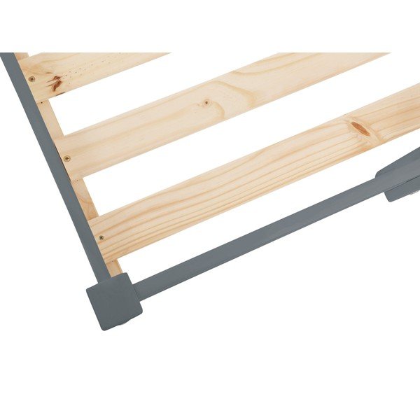Pelēka paaugstināta gulta no priedes koka Støraa Alpi2, 90 x 200 cm-image-4