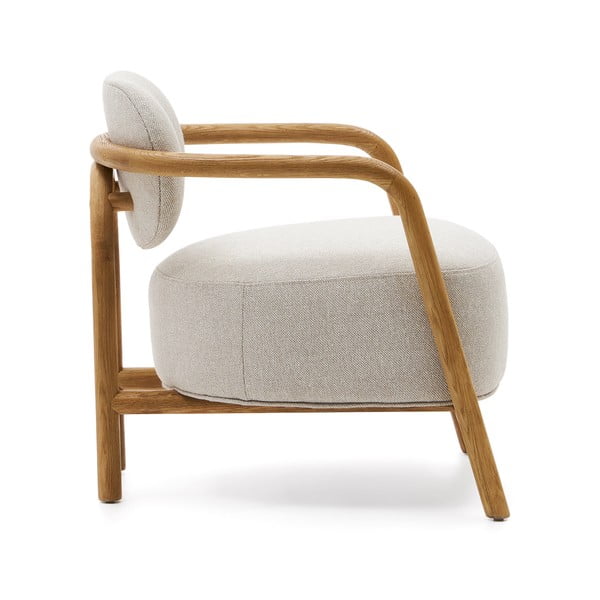 Bēšs atpūtas krēsls Melqui – Kave Home-image-2