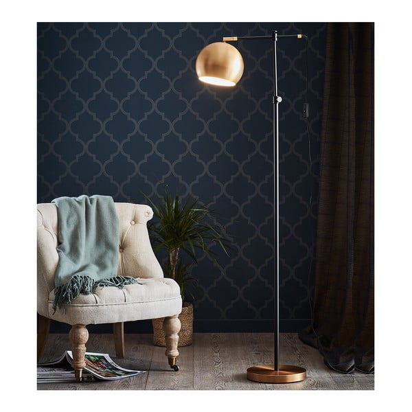 Melnas un bronzas krāsas stāvlampa Markslöjd Chester-image-1