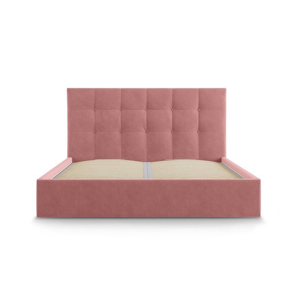 Rozā divguļamā gulta Mazzini Beds Nerin, 140 x 200 cm-image-2