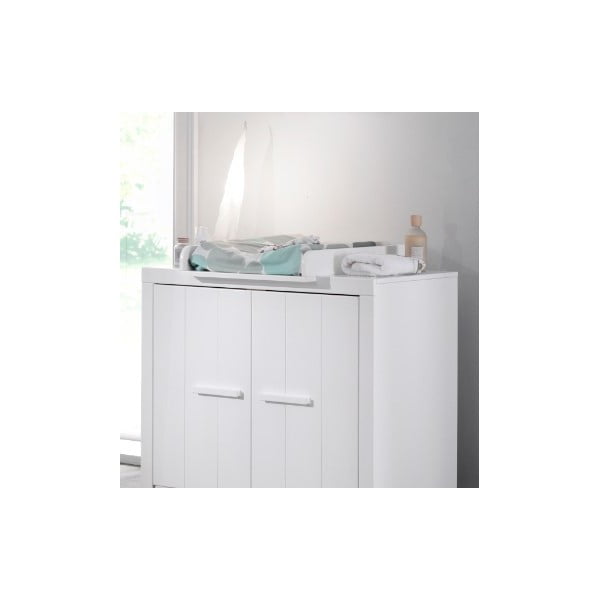 Balts priedes masīvkoka pārtinamais galds ERIK – Vipack-image-1