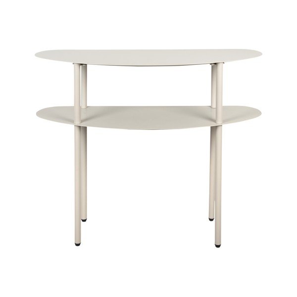 Pelēks metāla konsoles galds 28x90 cm Riqueza – Leitmotiv-image-2