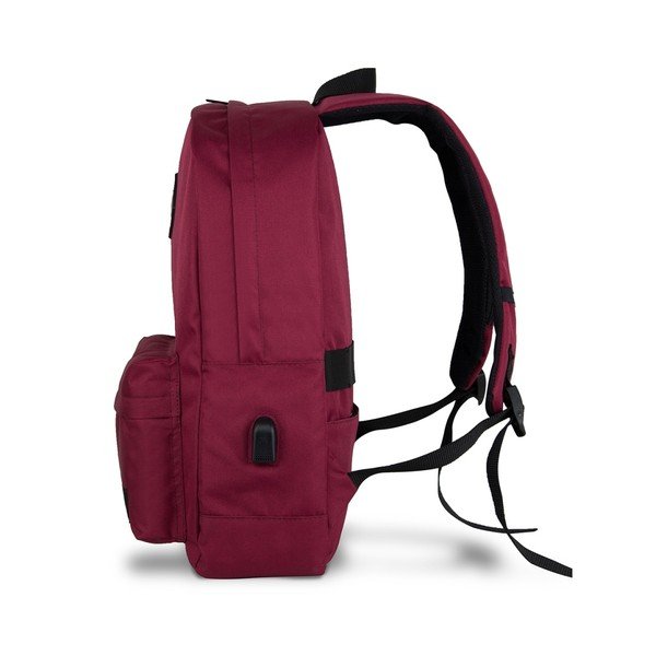 Bordo sarkana mugursoma ar USB portu My Valice SPECTA Smart Bag-image-2