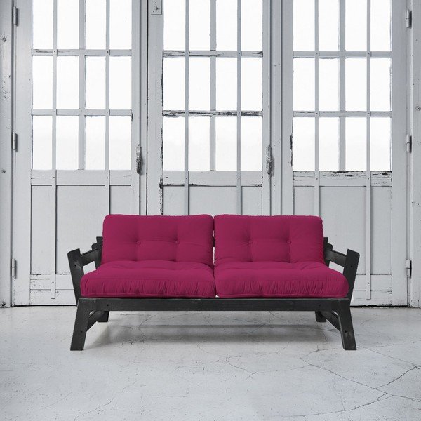 Dīvāns gulta Karup Step Black/Pink-image-1