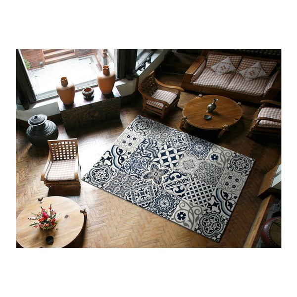 Zils paklājs Universal Indigo Azul Mecho, 140 x 200 cm-image-1