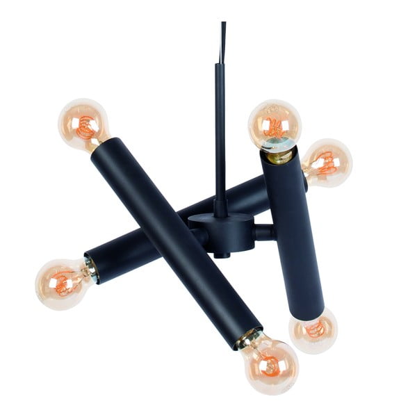 Spīdīgi melna piekaramā lampa ar regulējamu spilgtumu Hawk – Zuiver-image-4