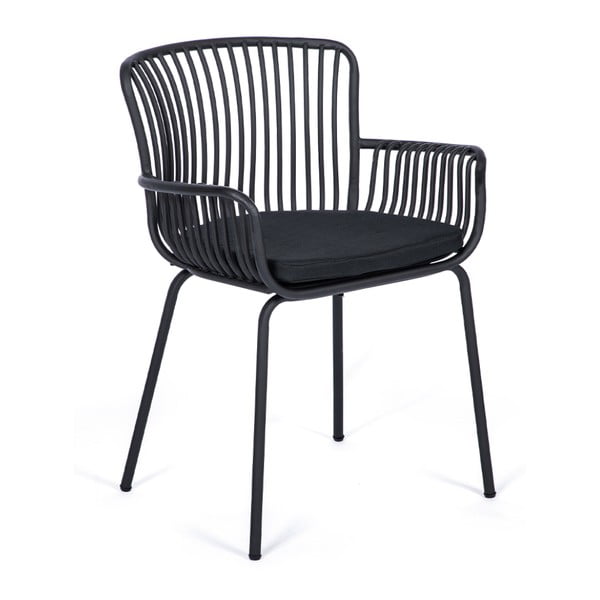2 melnu dārza krēslu komplekts Bonami Selection Elia